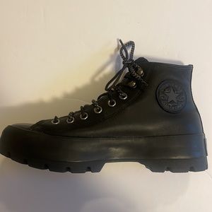 Gotetex/leather Converse shoes.